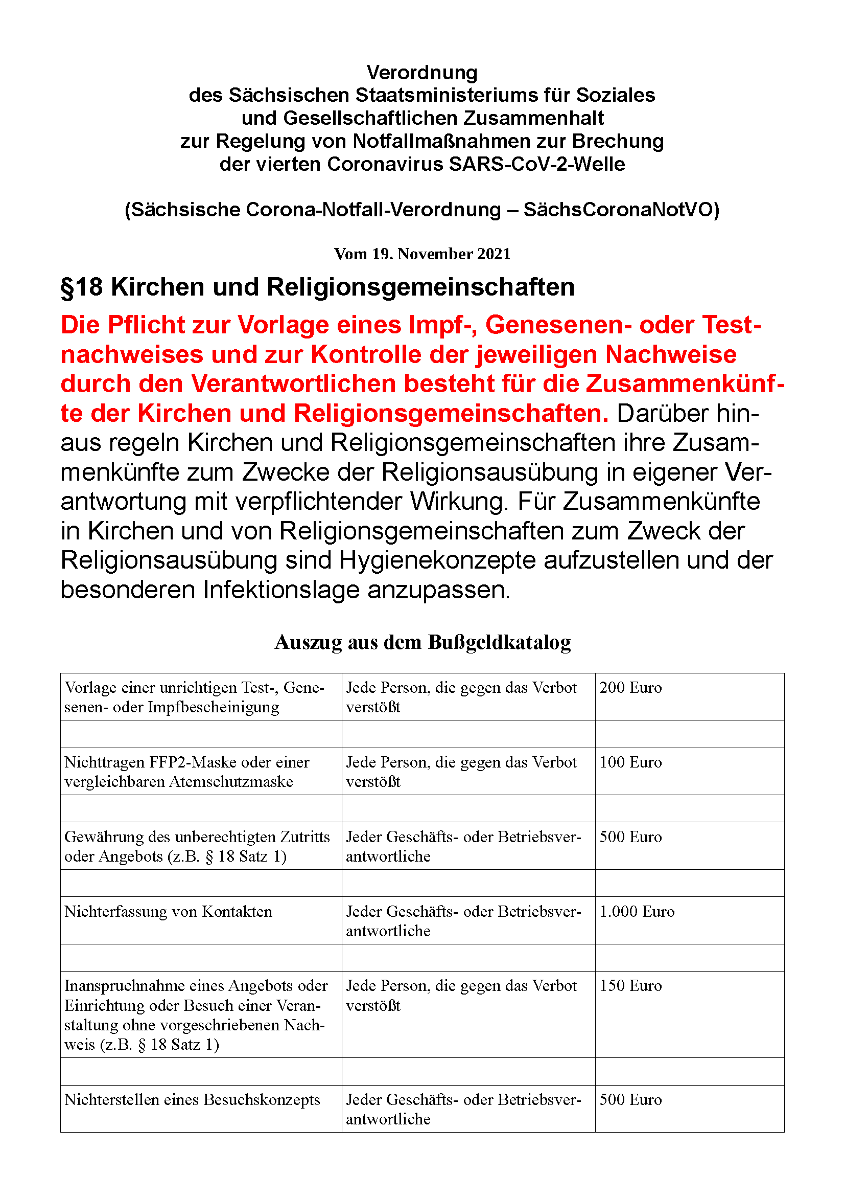 Verordnung